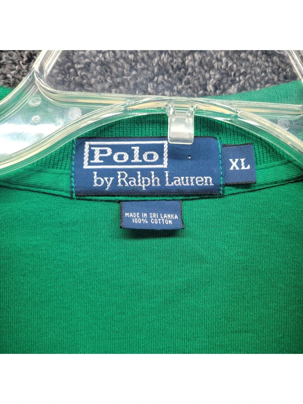 Vintage Polo Ralph Lauren Men's Pima Polo Shirt Green Sz XL